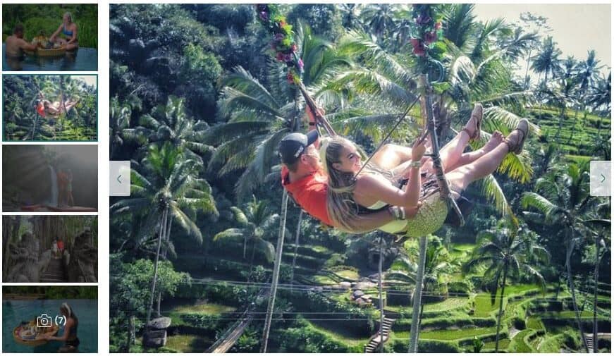 floating lunch in Bali