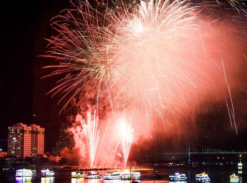 vietnamese new year fireworks