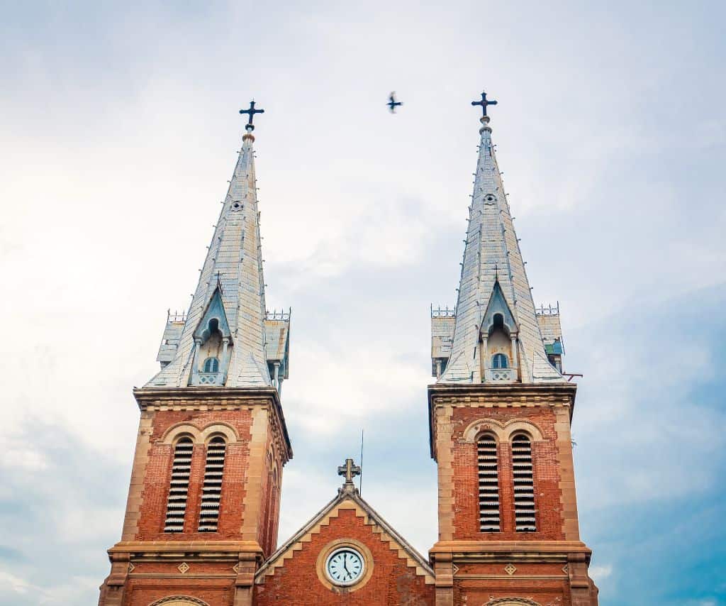 christmas in Vietnam cathedral